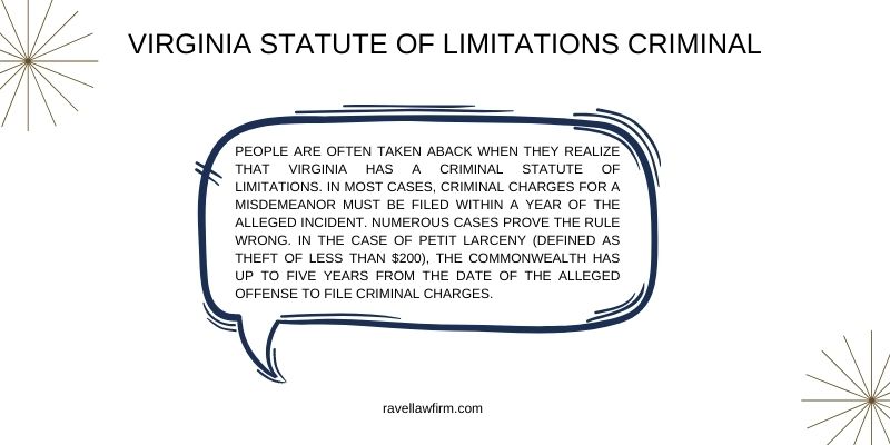 Virginia Statute of Limitations Criminal